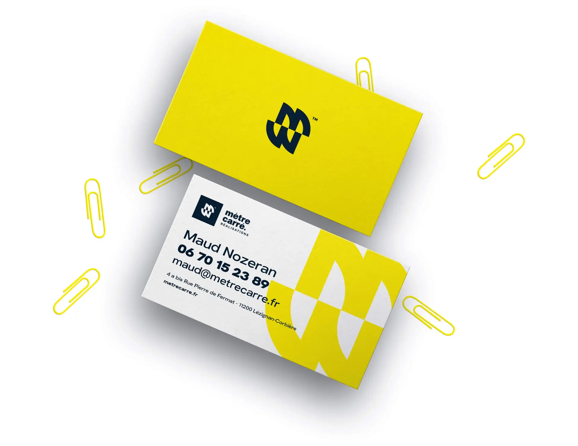 Cartes de visite qualitatives pour les architectes M2