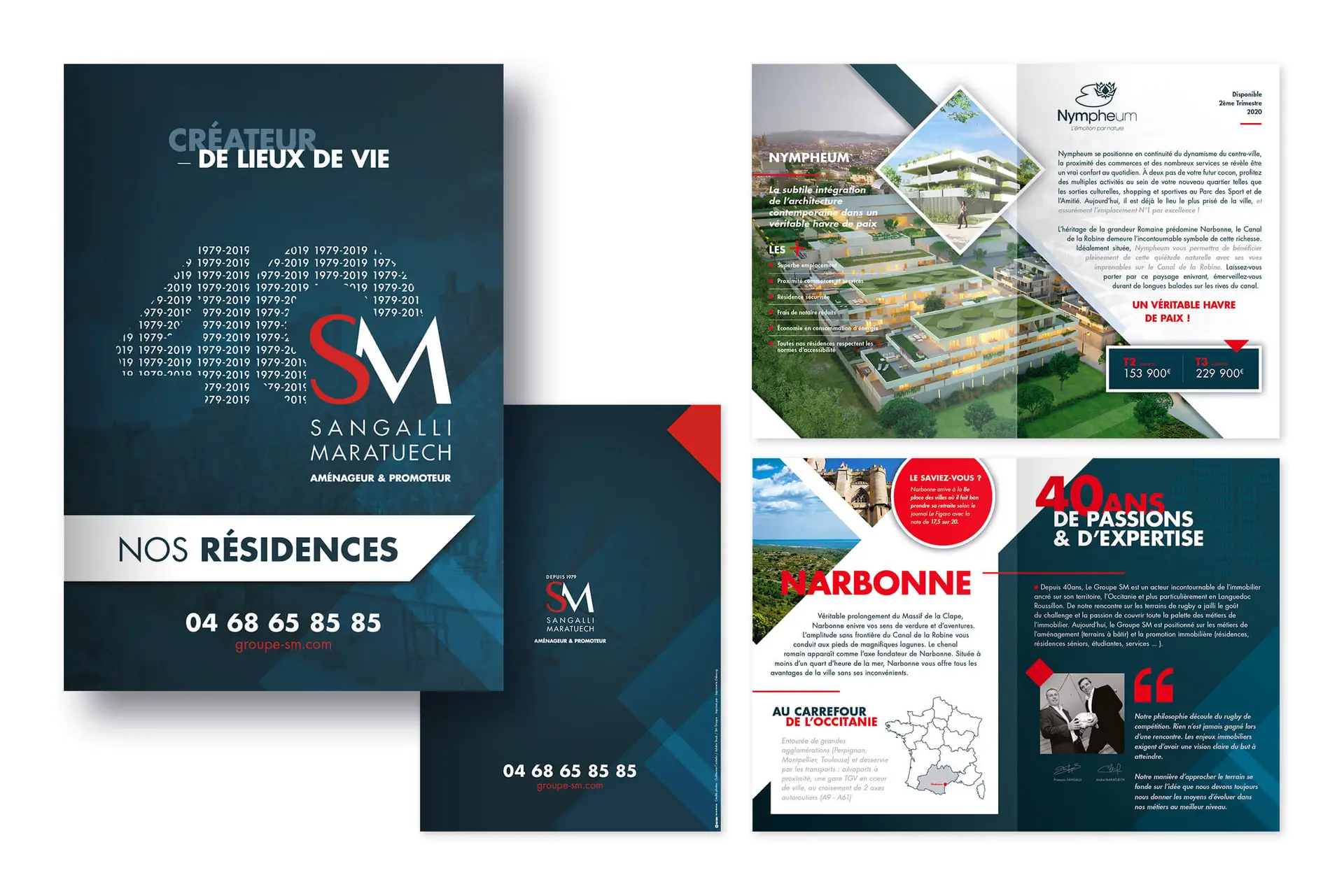 Plaquette commerciale pour les 40 ans du groupe SM