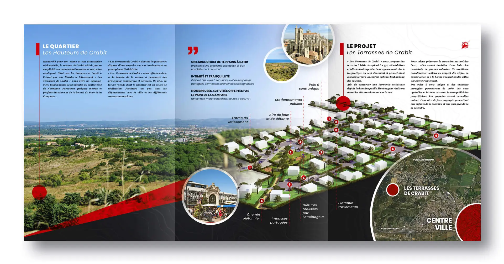 Plaquette commerciale pour projet d'aménagement du groupe SM