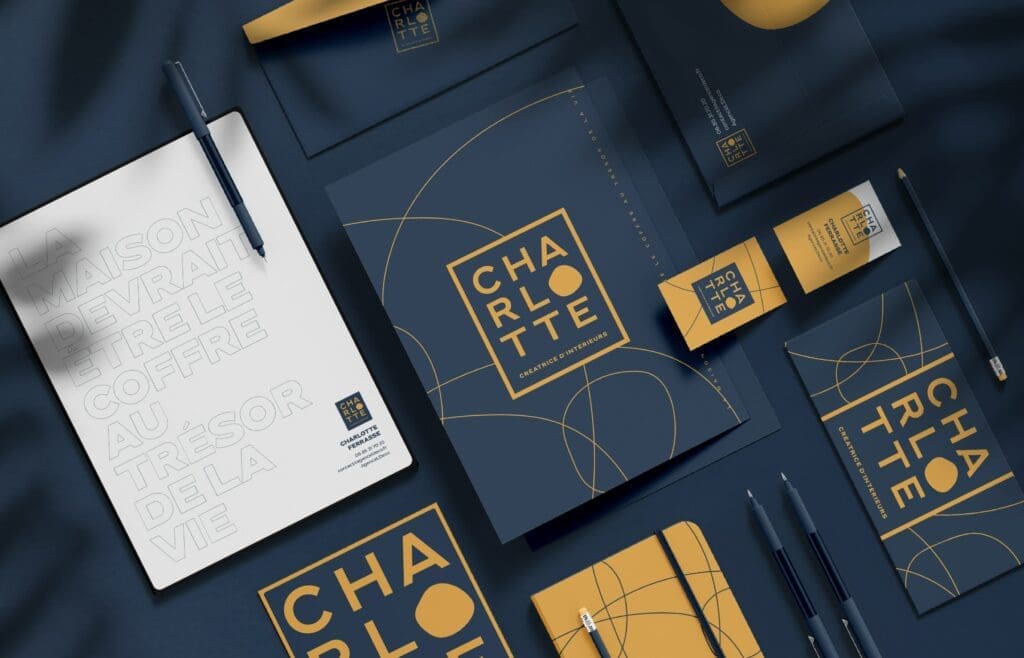 Charte graphique Charlotte, décoratrice d'interieur